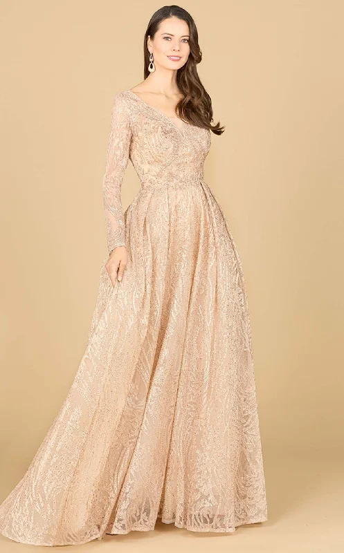 Formal dresses with wrap - around styles and beaded belts for a customized fitLara 29142CL Dress Formal dresses with wrap - around styles and beaded belts for a customized fitLara 29142CL Dress