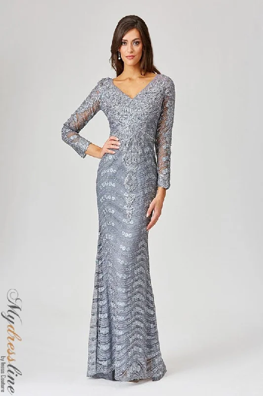 Formal dresses with asymmetric ruffled hems and high - low designs for a fashion - forward and dynamic appearanceLara 29453 Formal dresses with asymmetric ruffled hems and high - low designs for a fashion - forward and dynamic appearanceLara 29453