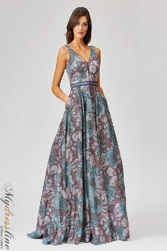 Formal dresses with button - front designs and tulle skirts for a charming prom styleLara 29460 Formal dresses with button - front designs and tulle skirts for a charming prom styleLara 29460