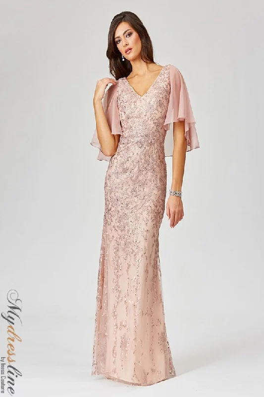 Prom dresses with keyhole backs and rhinestone - studded straps for a flirty lookLara 29465 Prom dresses with keyhole backs and rhinestone - studded straps for a flirty lookLara 29465