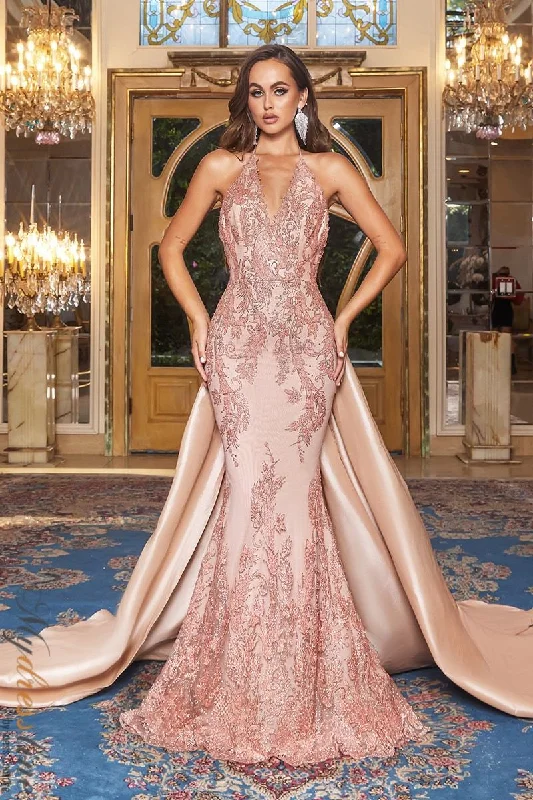 Ball - gown style formal dresses with sequined bodices for promPortia & Scarlett PS21040
