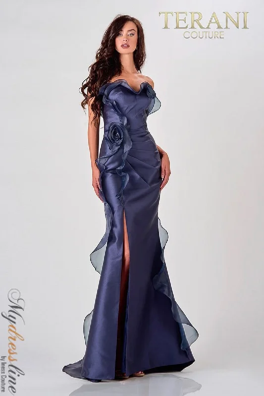 Sleeveless formal dresses with sequined straps and a - line skirts for a classic formal eventTerani Couture 2111E4743 Sleeveless formal dresses with sequined straps and a - line skirts for a classic formal eventTerani Couture 2111E4743