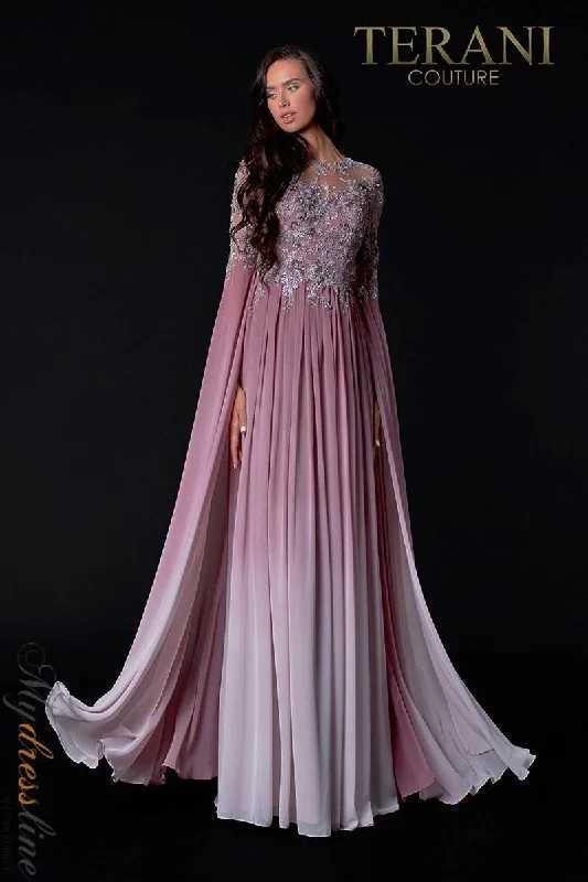 Prom dresses with gathered skirts and crystal - encrusted belts for a luxurious promTerani Couture 2111M5282 Prom dresses with gathered skirts and crystal - encrusted belts for a luxurious promTerani Couture 2111M5282