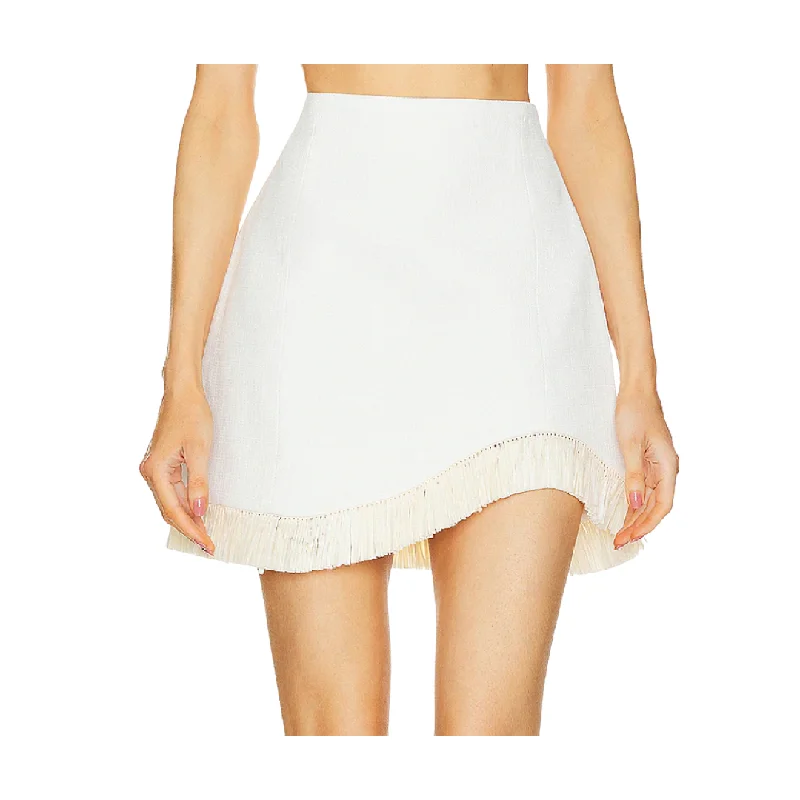 Leather Look Women Shorts for an Edgy and Chic StyleBowie Raffia Mini Skirt - XS