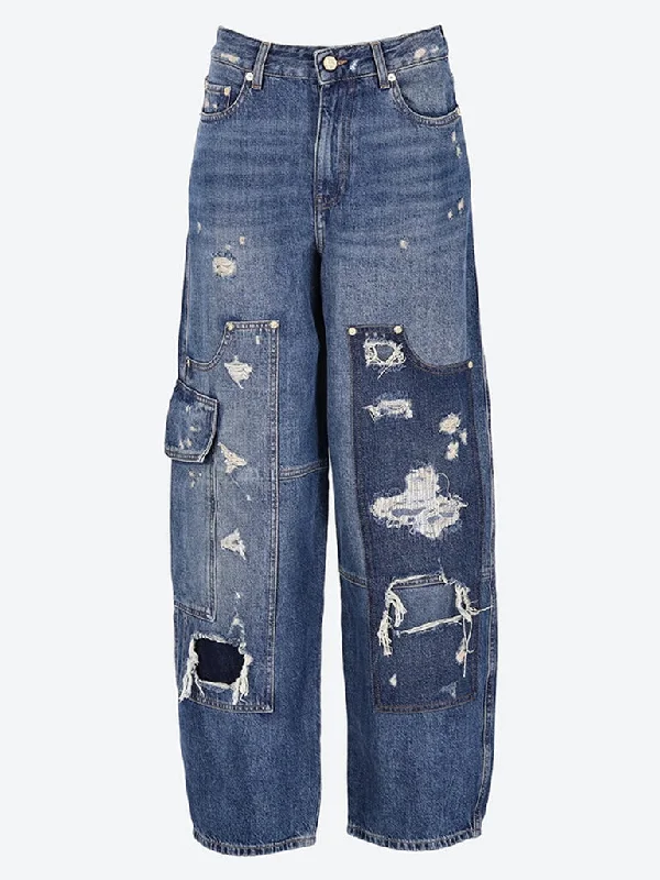 Bermuda Women Shorts for a Classic and Sophisticated LookHeavy washed denim carpenter jeans