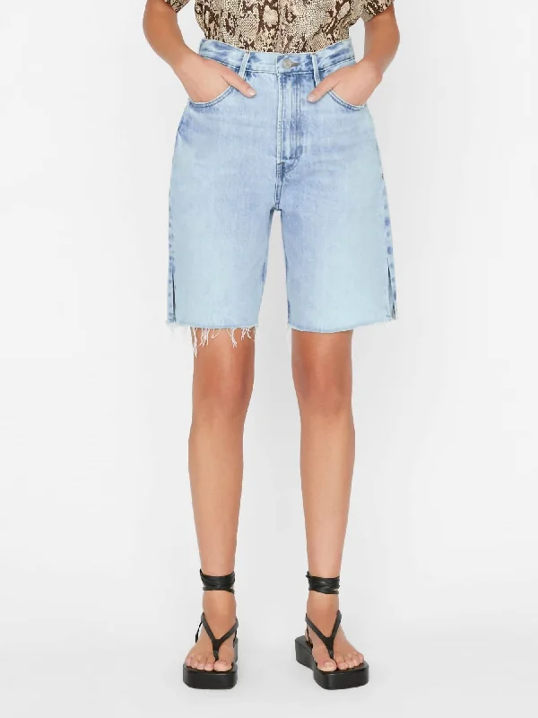 Denim Women Shorts with Distressed Details for a Casual VibeHigh Rise Bermuda Shorts In Rossum 1 Year Denim Women Shorts with Distressed Details for a Casual VibeHigh Rise Bermuda Shorts In Rossum 1 Year