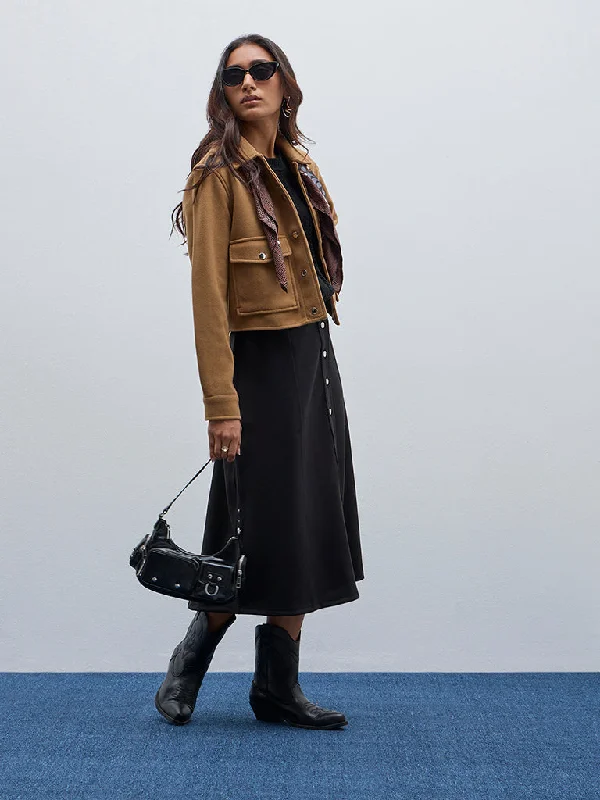 Twill Women Shorts with a Smooth Texture and DurabilityLOV Black Faux Suede High-Rise Skirt Twill Women Shorts with a Smooth Texture and DurabilityLOV Black Faux Suede High-Rise Skirt
