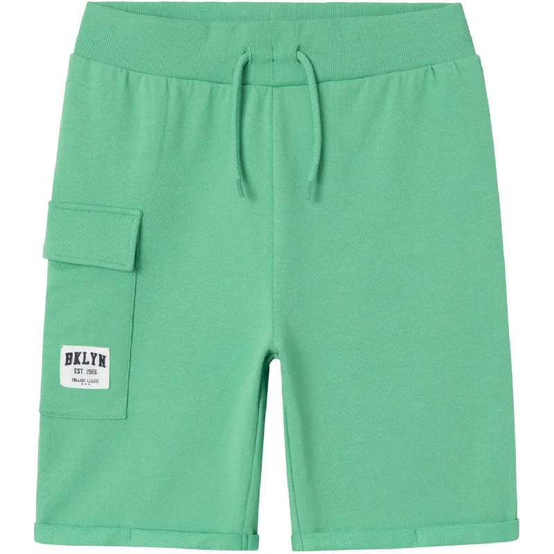 High - Waisted Women Shorts for a Retro and Flattering LookName It Green Spruce Jenas Long Sweat Shorts High - Waisted Women Shorts for a Retro and Flattering LookName It Green Spruce Jenas Long Sweat Shorts