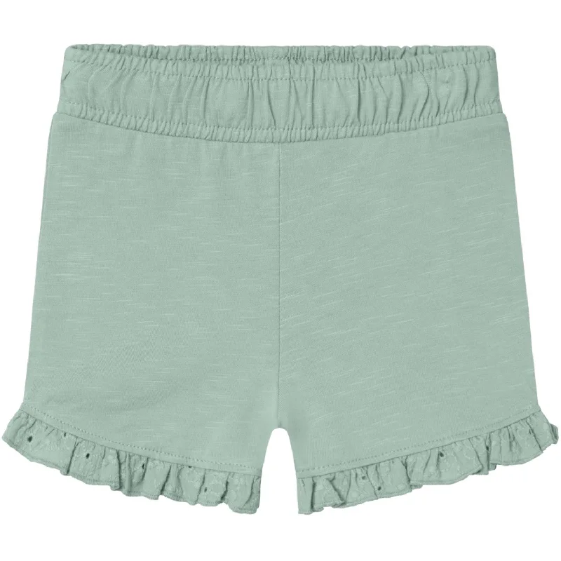 Printed Animal Print Women Shorts for a Wild and Stylish AppearanceName It Silt Green Jamilla Shorts