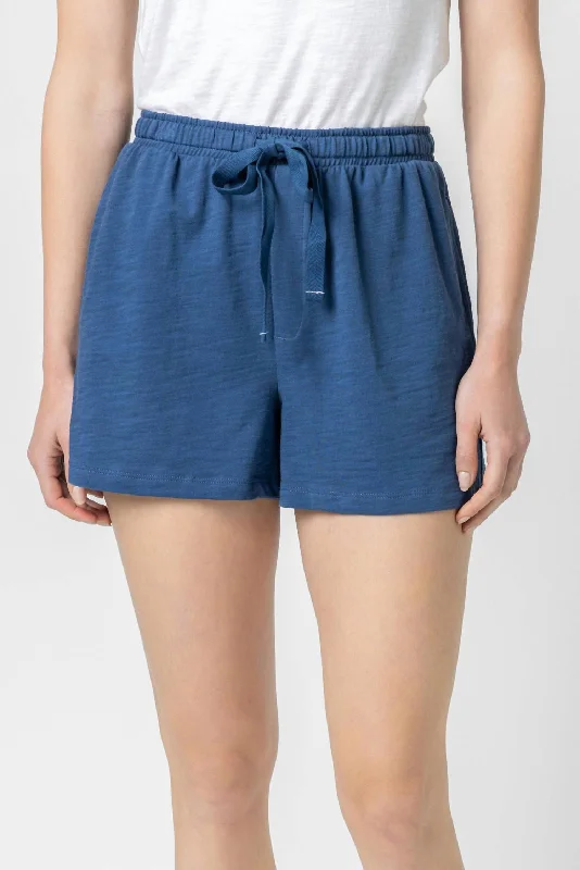 High - Waisted Women Shorts for a Retro and Flattering LookPull On Short In Ink