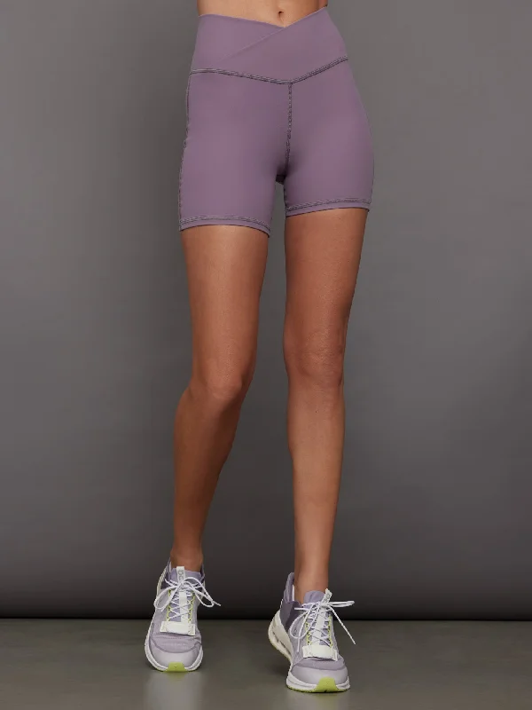 Linen Women Shorts for Breathable Comfort in Hot WeatherRay Bike Short - Lavender