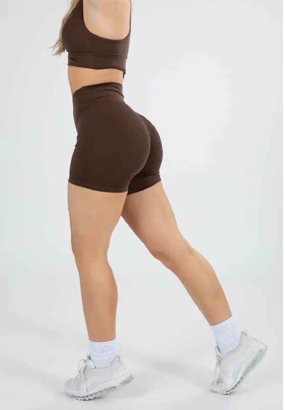 Belted Women Shorts to Enhance the WaistlineReluna Original Sculptseam® Short Walnut Belted Women Shorts to Enhance the WaistlineReluna Original Sculptseam® Short Walnut