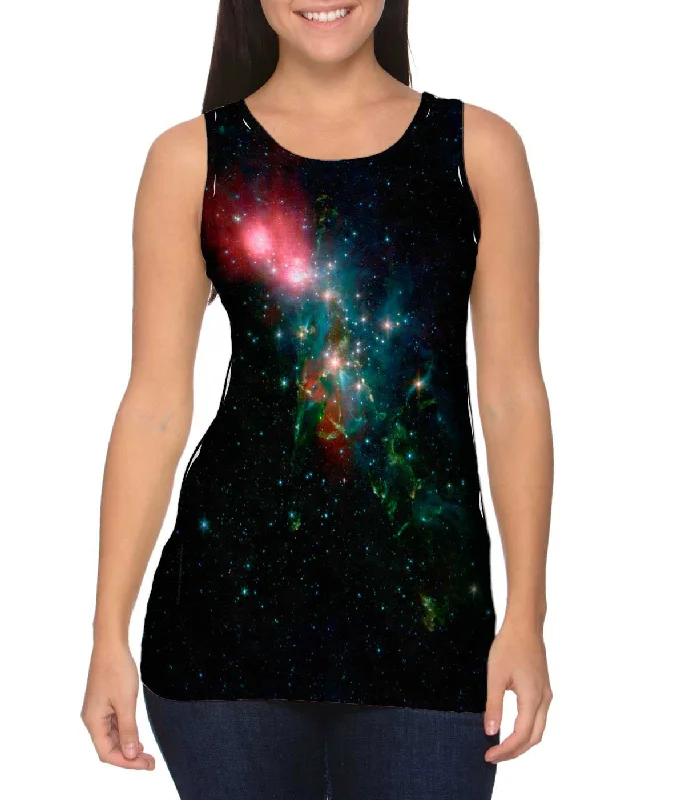 Women's Cropped Tank Tops with Vintage Band LogosSpace Galaxy Nebulae NGC Chaotic Beauty Women's Cropped Tank Tops with Vintage Band LogosSpace Galaxy Nebulae NGC Chaotic Beauty