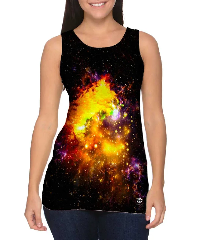 Women's Sleeveless Ribbed Tank Tops for a Trendy LookSpace Galaxy Tusk