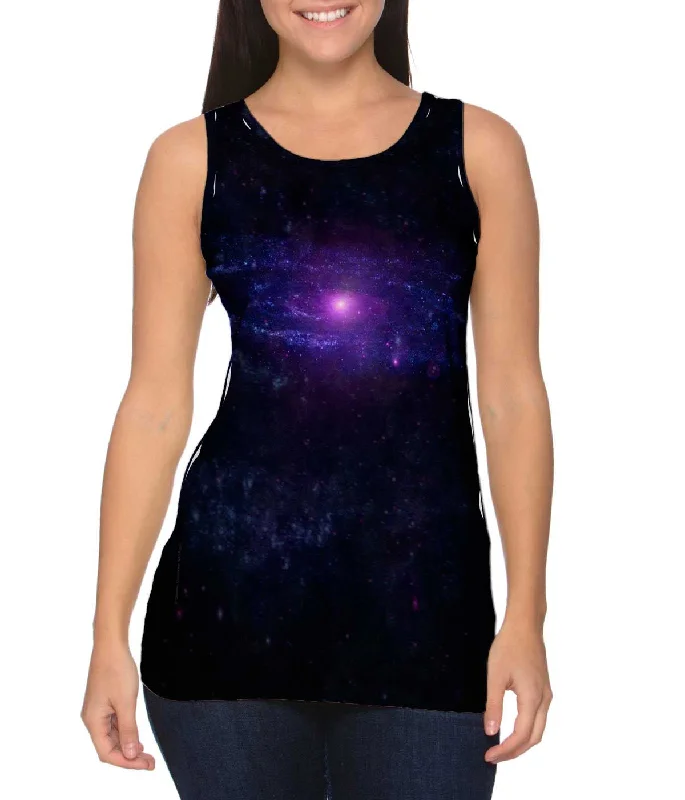 V - Neck Women's Moisture - Wicking Tank Tops for RunningSpace Galaxy Ultraviolet Andromeda Galaxy V - Neck Women's Moisture - Wicking Tank Tops for RunningSpace Galaxy Ultraviolet Andromeda Galaxy