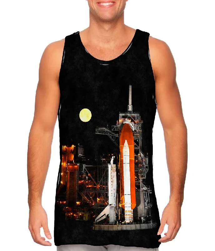 Women's Sleeveless Ribbed Tank Tops for a Trendy LookSpace Shuttle Discovery Under Full Moon Women's Sleeveless Ribbed Tank Tops for a Trendy LookSpace Shuttle Discovery Under Full Moon