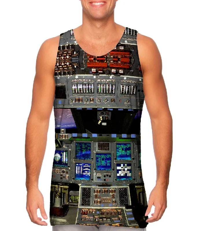 V - Neck Women's Moisture - Wicking Tank Tops for RunningSpace Shuttle Glass Cockpit V - Neck Women's Moisture - Wicking Tank Tops for RunningSpace Shuttle Glass Cockpit