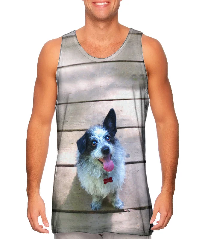 High - Neck Women's Silk Blend Tank Tops for a Luxurious FeelSparkling Dog On Deck
