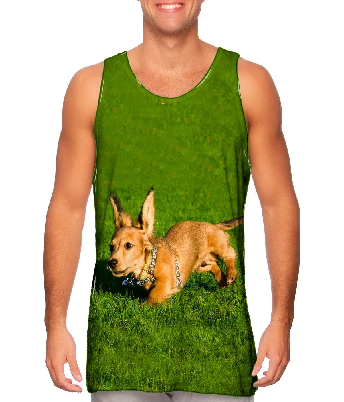 High - Neck Women's Silk Blend Tank Tops for a Luxurious FeelSpock Dachshund
