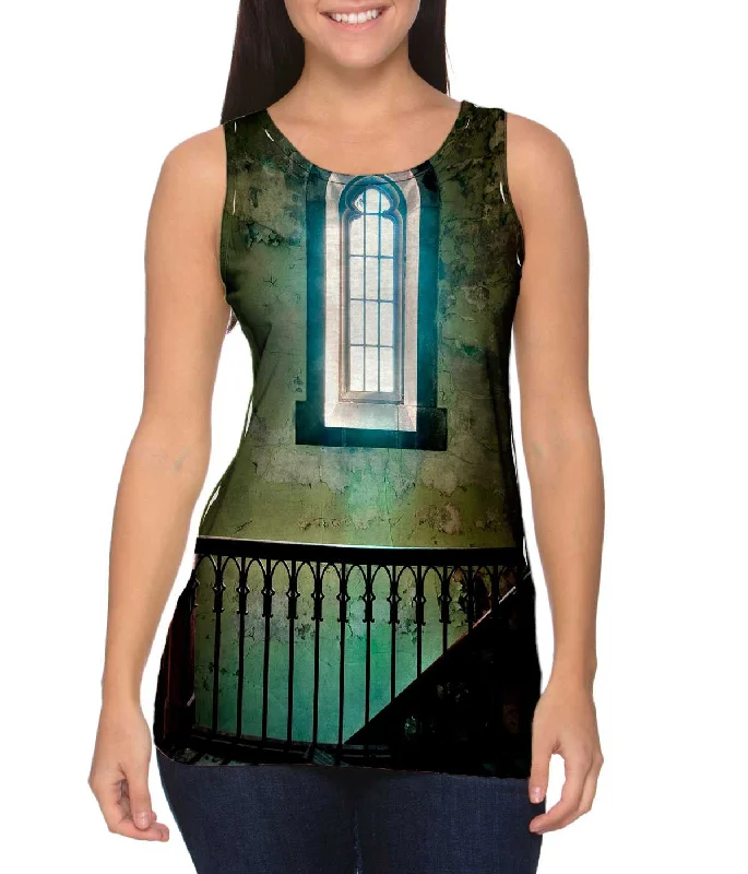 Women's Spaghetti Strap Tank Tops with Geometric PatternsSt Stoney Wall