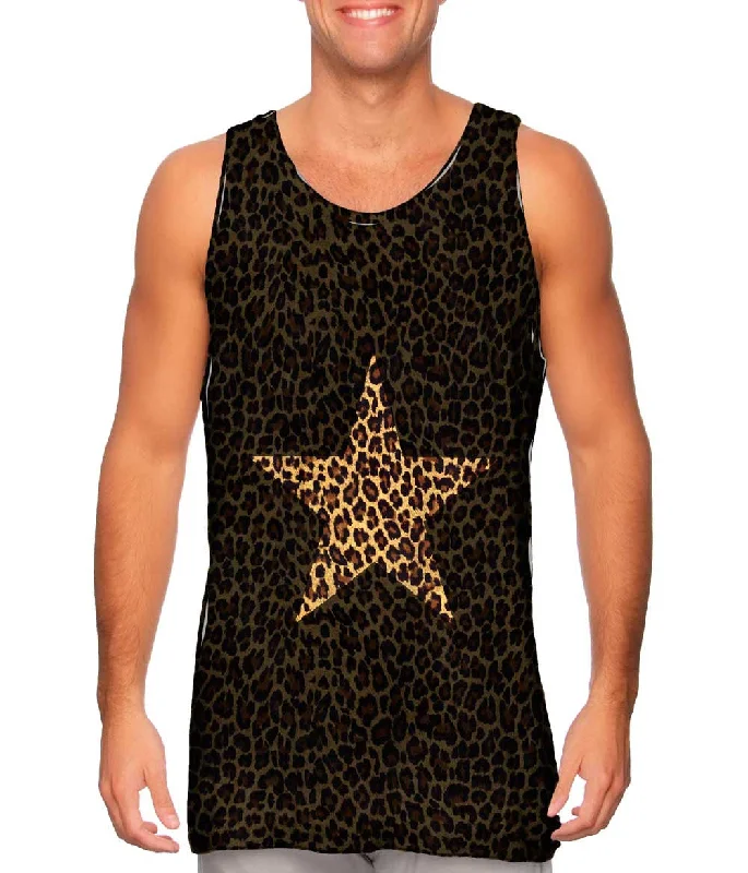 Plus Size Women's Glitter - Trimmed Tank Tops for Party NightsStar Cheetah Animal Skin Plus Size Women's Glitter - Trimmed Tank Tops for Party NightsStar Cheetah Animal Skin