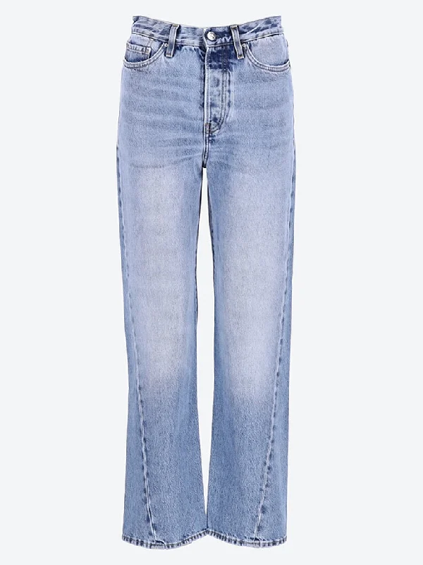 Plus Size Women Shorts with a Comfortable and Stylish FitTwisted seam full length jeans