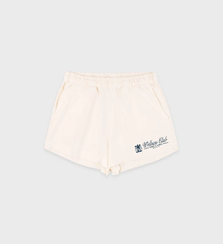 Plus Size Women Shorts with a Comfortable and Stylish FitUnicorn Crest Disco Short - Cream/Navy Plus Size Women Shorts with a Comfortable and Stylish FitUnicorn Crest Disco Short - Cream/Navy