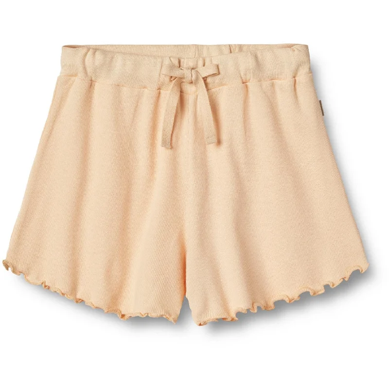 Leather Look Women Shorts for an Edgy and Chic StyleWheat Pale Peach Rib Shorts Gertrud Leather Look Women Shorts for an Edgy and Chic StyleWheat Pale Peach Rib Shorts Gertrud