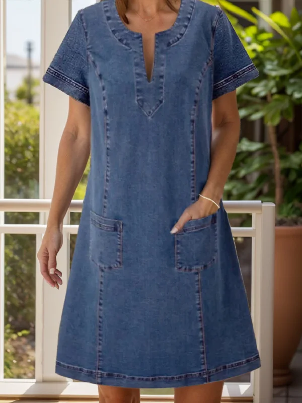 Seamless Bodysuits for a Smooth Underwear LookFull Size Notched Short Sleeve Denim Dress Seamless Bodysuits for a Smooth Underwear LookFull Size Notched Short Sleeve Denim Dress