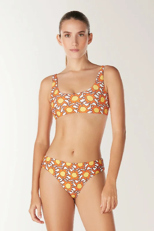 Floral - printed bikini for a feminine and colorful beach vibeGolden Hour Steph Top
