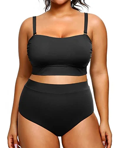 UV - protection bikini for safe sun exposure during beach daysHigh Neck Two Piece Tummy Control Swimsuit for Women UV - protection bikini for safe sun exposure during beach daysHigh Neck Two Piece Tummy Control Swimsuit for Women