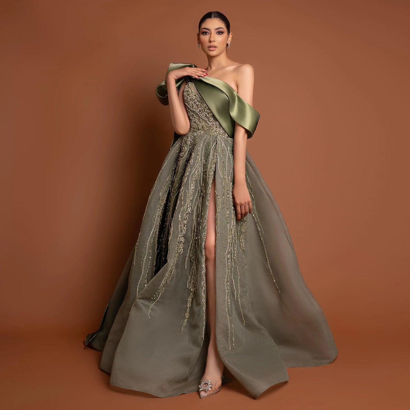 Button - Front Bodysuits with a Classic and Timeless AppealSequined Crystal One Shoulder Side Slit Dress Button - Front Bodysuits with a Classic and Timeless AppealSequined Crystal One Shoulder Side Slit Dress