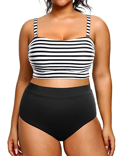 High - performance bikini with quick - drying fabric for active swimmersWomen's High Neck Swimsuit Tummy Control Two Piece Bathing Suit High - performance bikini with quick - drying fabric for active swimmersWomen's High Neck Swimsuit Tummy Control Two Piece Bathing Suit